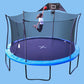 Propel Round 14' Trampoline with Basketball Goal & Safety Enclosure 96 Spring