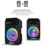 ION Total PA Live High-Power Bluetooth PA Speaker System w/ Microphone & Lights