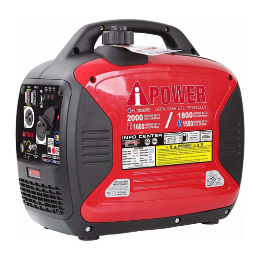 A-iPower Portable Dual Fuel Power Generator Digital Enclosed Inverter 2,000 Watt