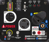 A-iPower Portable Dual Fuel Power Generator Digital Enclosed Inverter 2,000 Watt