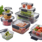 Tritan 20 pc Plastic Food Storage Containers Set Leak Proof Airtight Lids