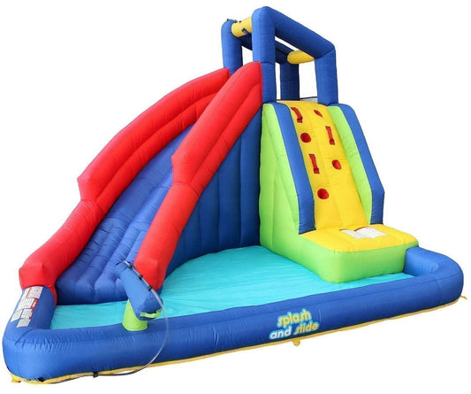Kids Large Inflatable Water Slide Splash Pool Climbing Wall My First Waterslide