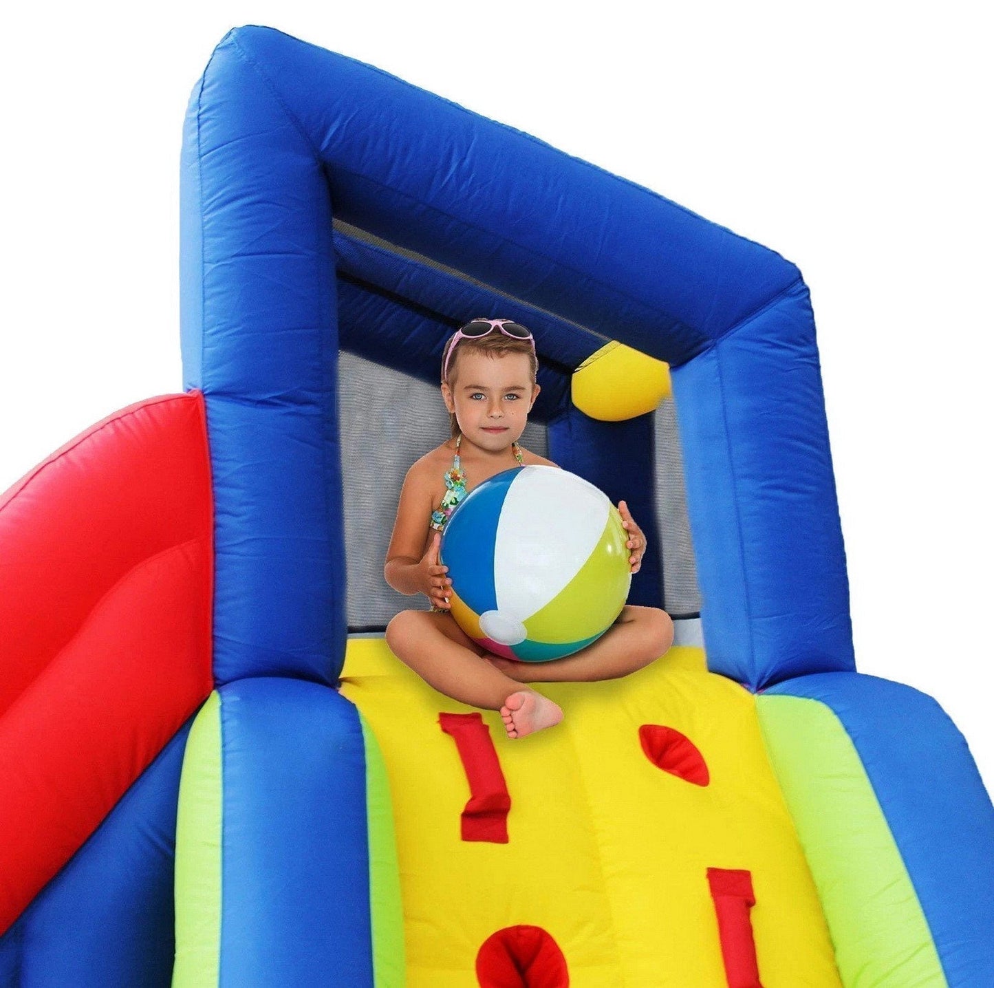 Kids Large Inflatable Water Slide Splash Pool Climbing Wall My First Waterslide