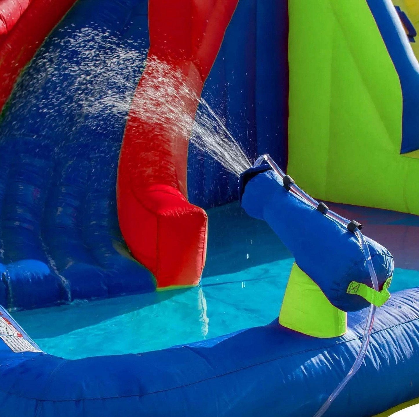 Kids Large Inflatable Water Slide Splash Pool Climbing Wall My First Waterslide