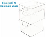 iDesign Set of 10 Refrigerator Freezer Storage Bins Fridge Organizer Starter Set