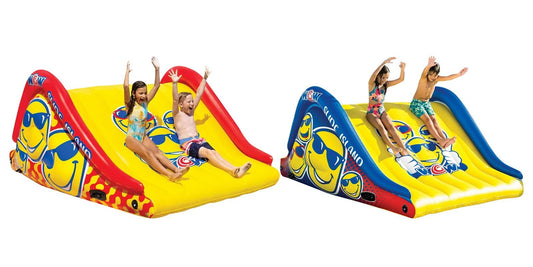 Inflatable Floating Lake Pool Slide AND 10' Walkway Platform Foam Water Raft WOW