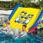 Inflatable Floating Lake Pool Slide AND 10' Walkway Platform Foam Water Raft WOW