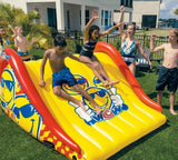 Inflatable Floating Lake Pool Slide AND 10' Walkway Platform Foam Water Raft WOW