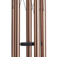 Large Copper Finish Wind Chime 68" Tall Harmonic Tones 5 Aluminum Tubes