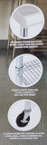 Rolling Stainless Steel Top Work Table NSF Metal Kitchen 49" x 24" Locking Wheel