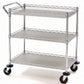 3 Shelf Rolling Steel Commercial Utility Cart Catering Tool Medical Kitchen NSF